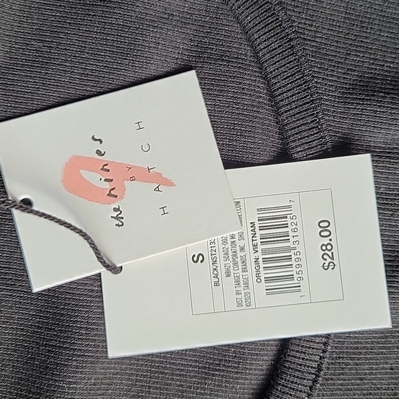 NWT The Nines by HATCH Black 3/4 Sleeve Ribbed Jersey Maternity Midi Dress Small - Picture 6 of 10